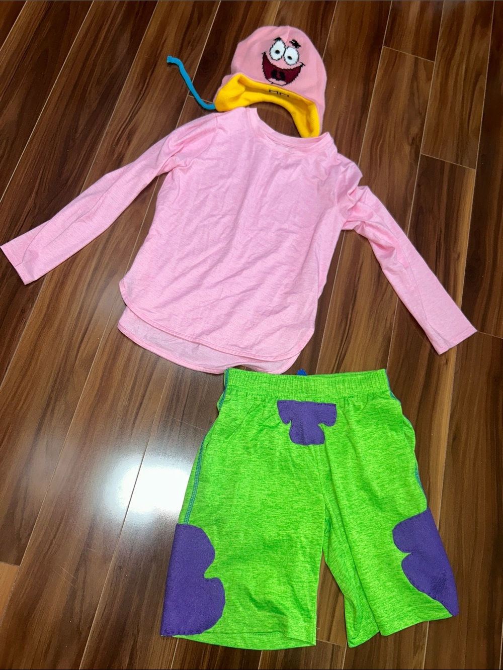 Medium Kids Patrick Star homemade Halloween costume